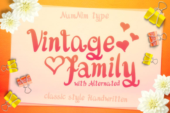 A Balanced Look at Vintage Family Script Font
