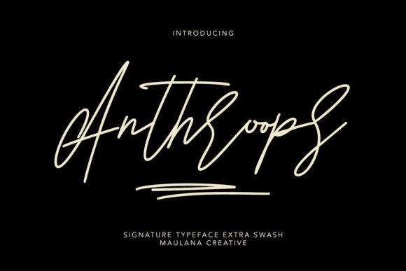 Anthroops: The Strategic Elegance of a Script Font