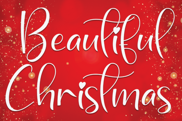Beautiful Christmas: A Script Font with Romantic Character