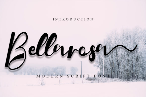 Bellarosa: The Romantic Script Font for Festive Creativity