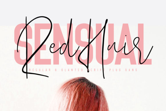 Capturing Character with the Red Hair Sensual Duo Fonts