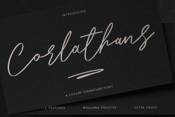 Corlathans: The Delicate Script Font for Modern Elegance