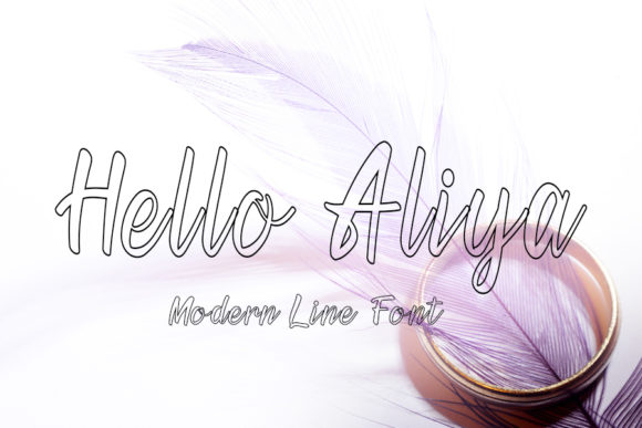 Hello Aliya: The Playful Outlined Font for Elevated Personal Design