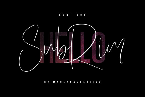 Hello Subrim: A Dynamic Font Duo Built for Contrast and Harmony