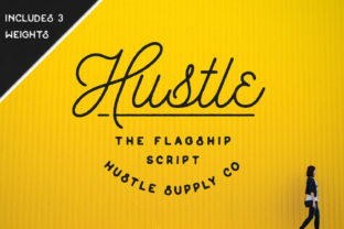 Hustle: A Mono-Weight Script Font Designed for Impact