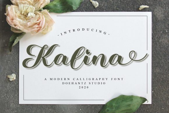 Kalina: The Romantic Script Font for Meaningful Designs