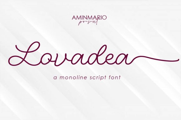 Lovadea: The Monoline Script with Personality