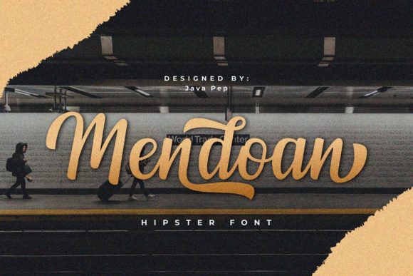 Mendoan: The Nostalgic Script Font That Speaks with Vintage Confidence
