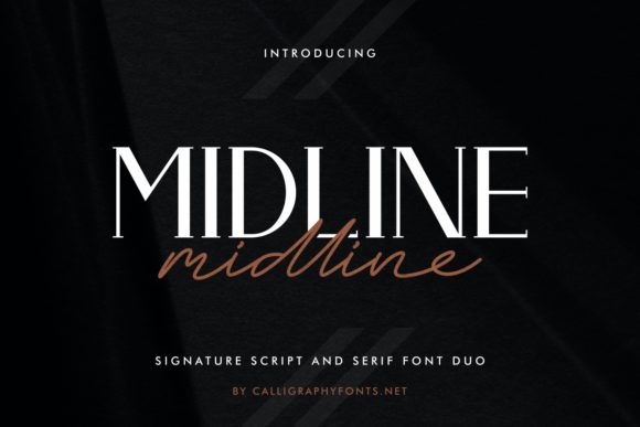 Midline: The Bold and Sweet Duo Font for Creative Expression