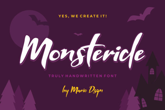 Monsteride: The Balanced Script for Authentic Designs