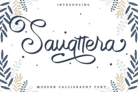 Savattera: A Beautiful Script Font for Modern Designs
