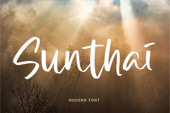 Sunthai: A Modern Brush Script for Stylish Communication