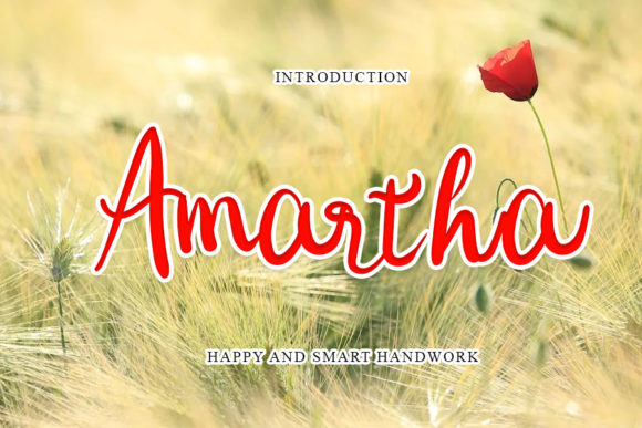 The Casual Charm of Amartha: A Beautifully Versatile Script Font