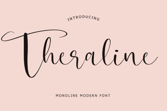 Theraline: The Elegant Script Font for Modern Projects