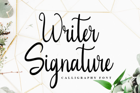 Writer Signature: A Cursive Font for Expressive Design